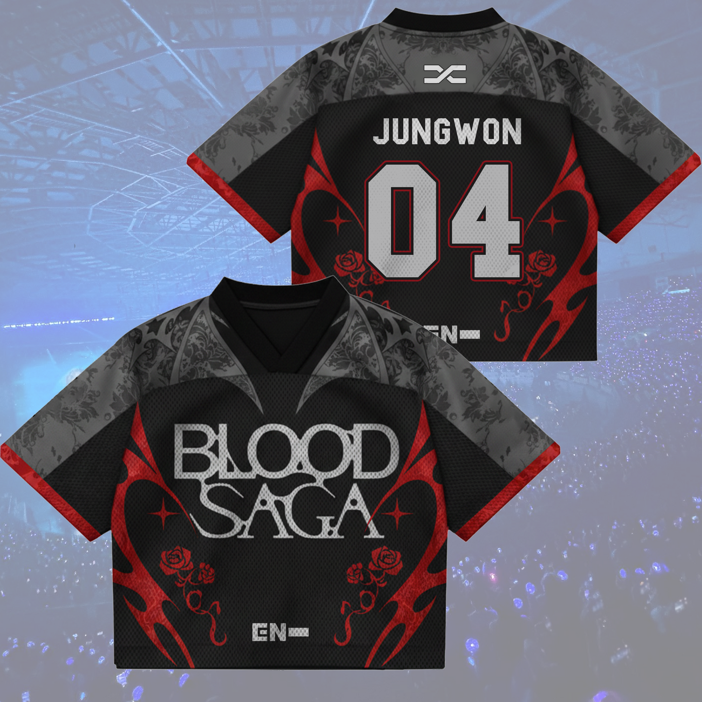 Blood Saga Enhypen Jersey - Untold Vampire Mix Mesh World Tour