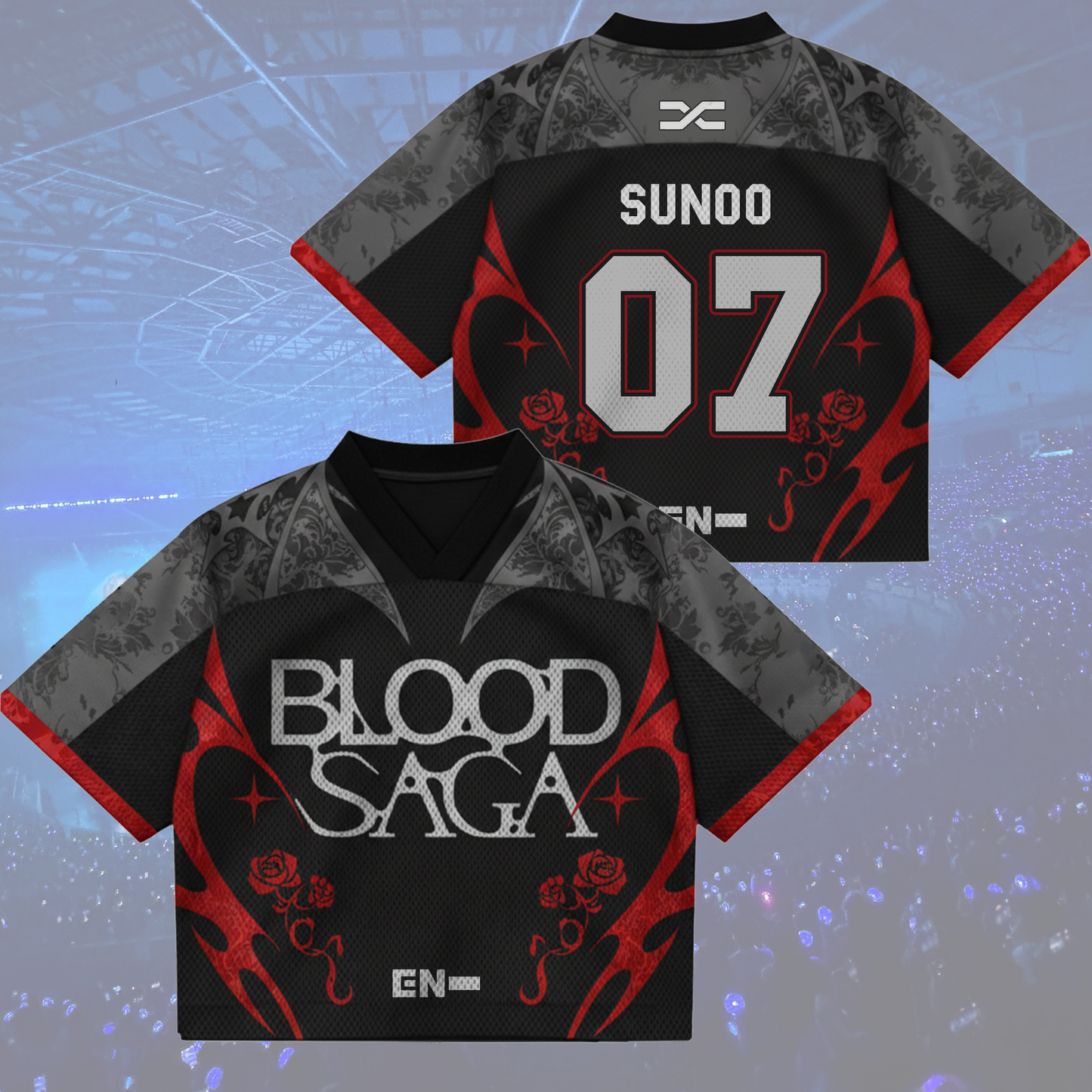Blood Saga Enhypen Jersey - Untold Vampire Mix Mesh World Tour