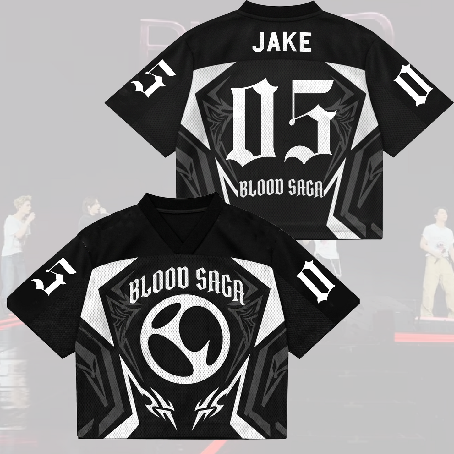 Final Stage Blood Saga Enhypen  Mix Mesh Jersey Gift For Fans