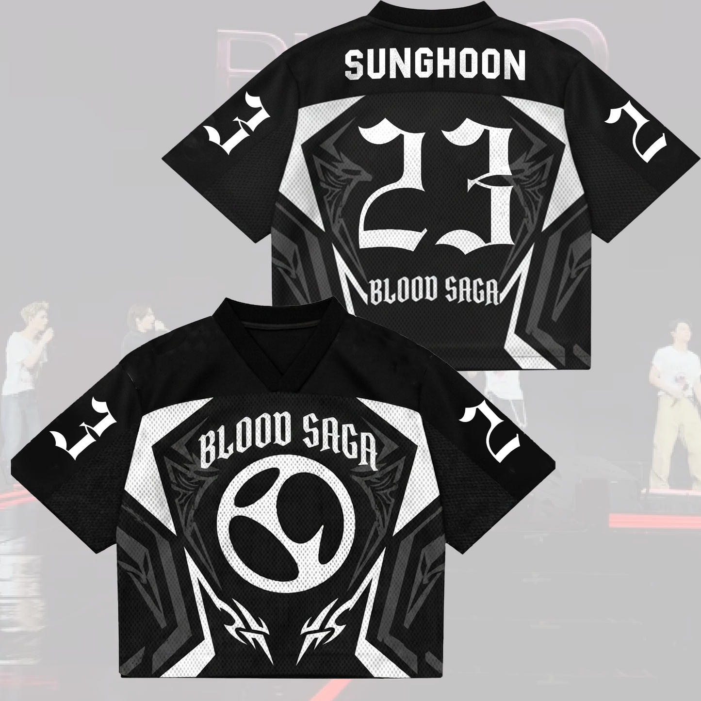 Final Stage Blood Saga Enhypen  Mix Mesh Jersey Gift For Fans