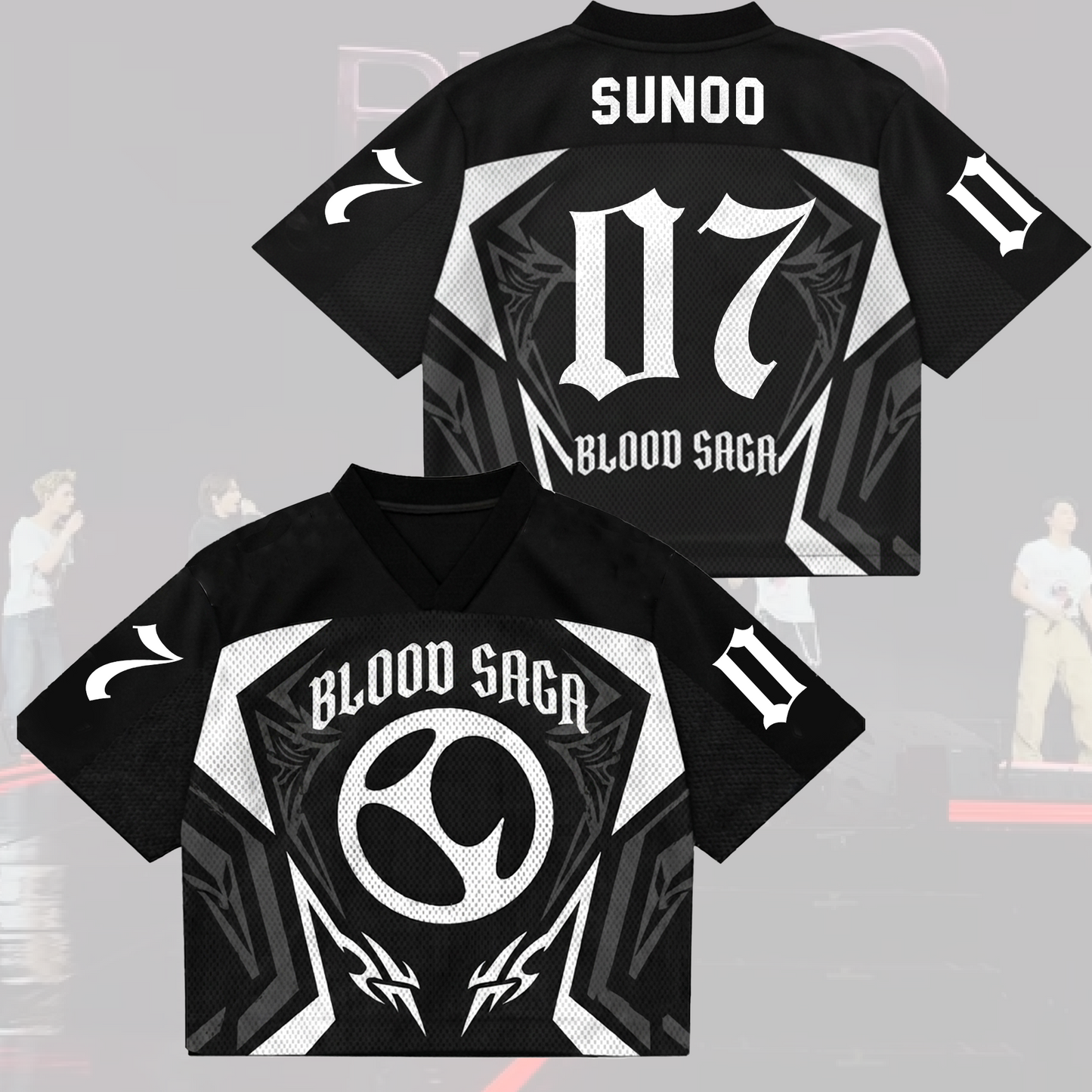Final Stage Blood Saga Enhypen  Mix Mesh Jersey Gift For Fans