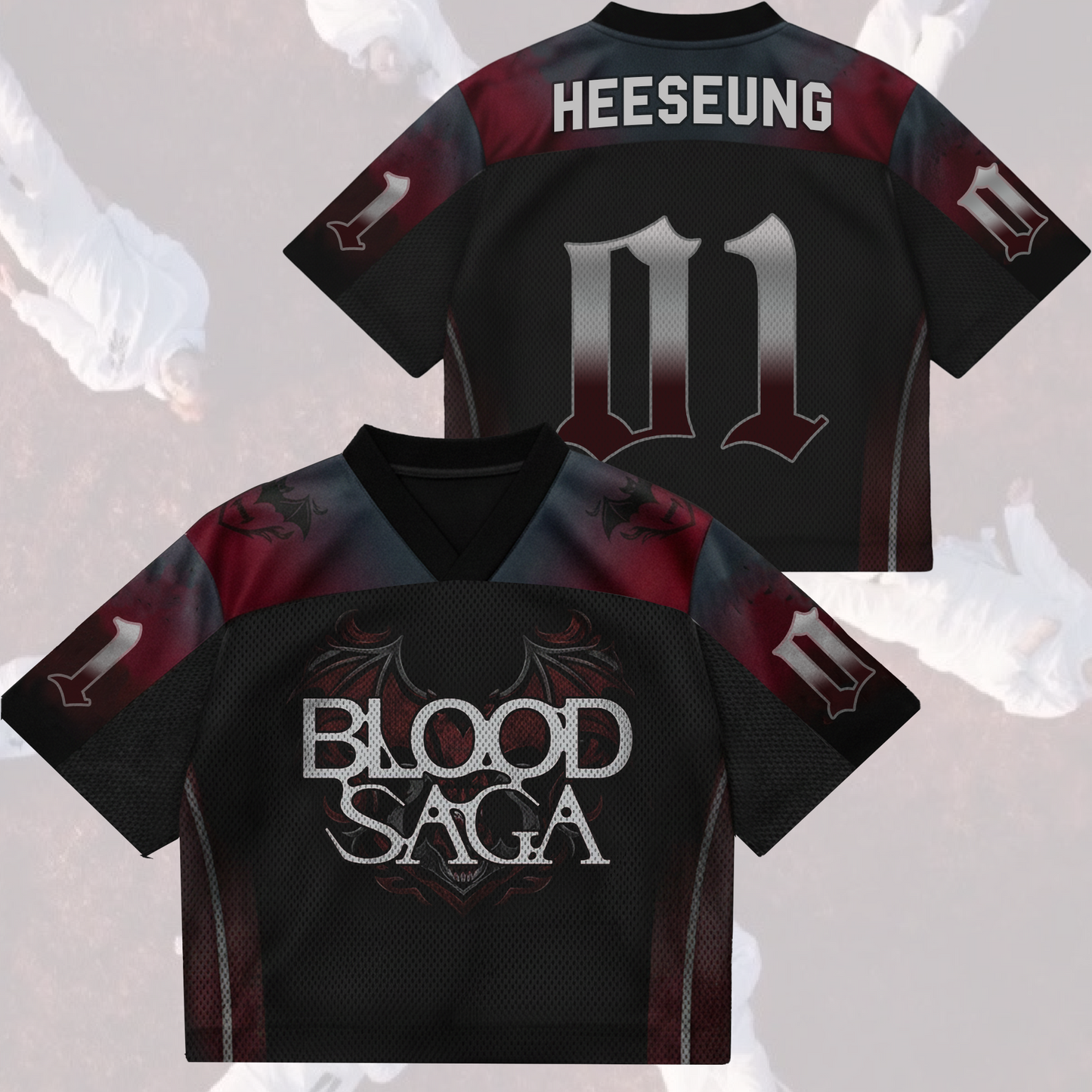 Eternal Glow Enhypen Blood Saga 2026 World Tour Mix Mesh Jersey Gift For Fans