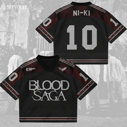 Blood Saga Enhypen World Tour Mix Mesh Jersey Fan Edition