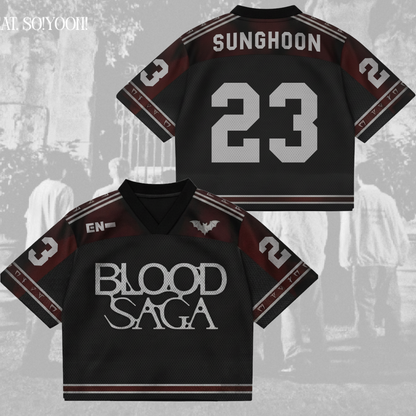 Blood Saga Enhypen World Tour Mix Mesh Jersey Fan Edition