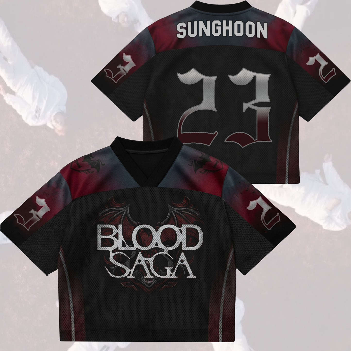 Eternal Glow Enhypen Blood Saga 2026 World Tour Mix Mesh Jersey Gift For Fans