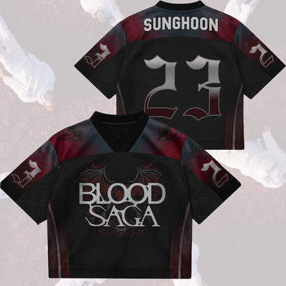 Eternal Glow Enhypen Blood Saga 2026 World Tour Mix Mesh Jersey Gift For Fans