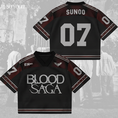 Blood Saga Enhypen World Tour Mix Mesh Jersey Fan Edition
