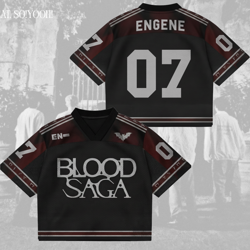 Blood Saga Enhypen World Tour Mix Mesh Jersey Fan Edition