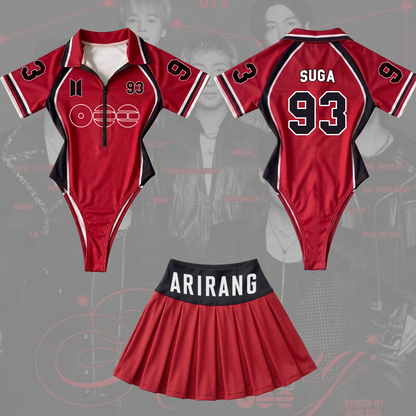 BTS World Tour Arirang FullJersey Bodysuit Set, BTS Arirang Gift For Fans