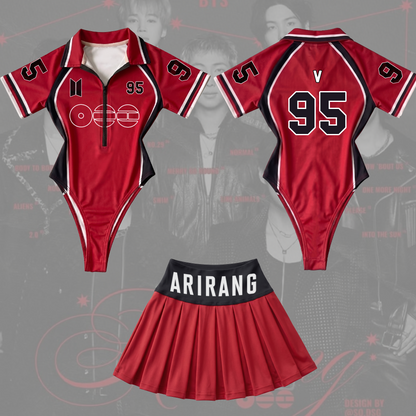 BTS World Tour Arirang FullJersey Bodysuit Set, BTS Arirang Gift For Fans