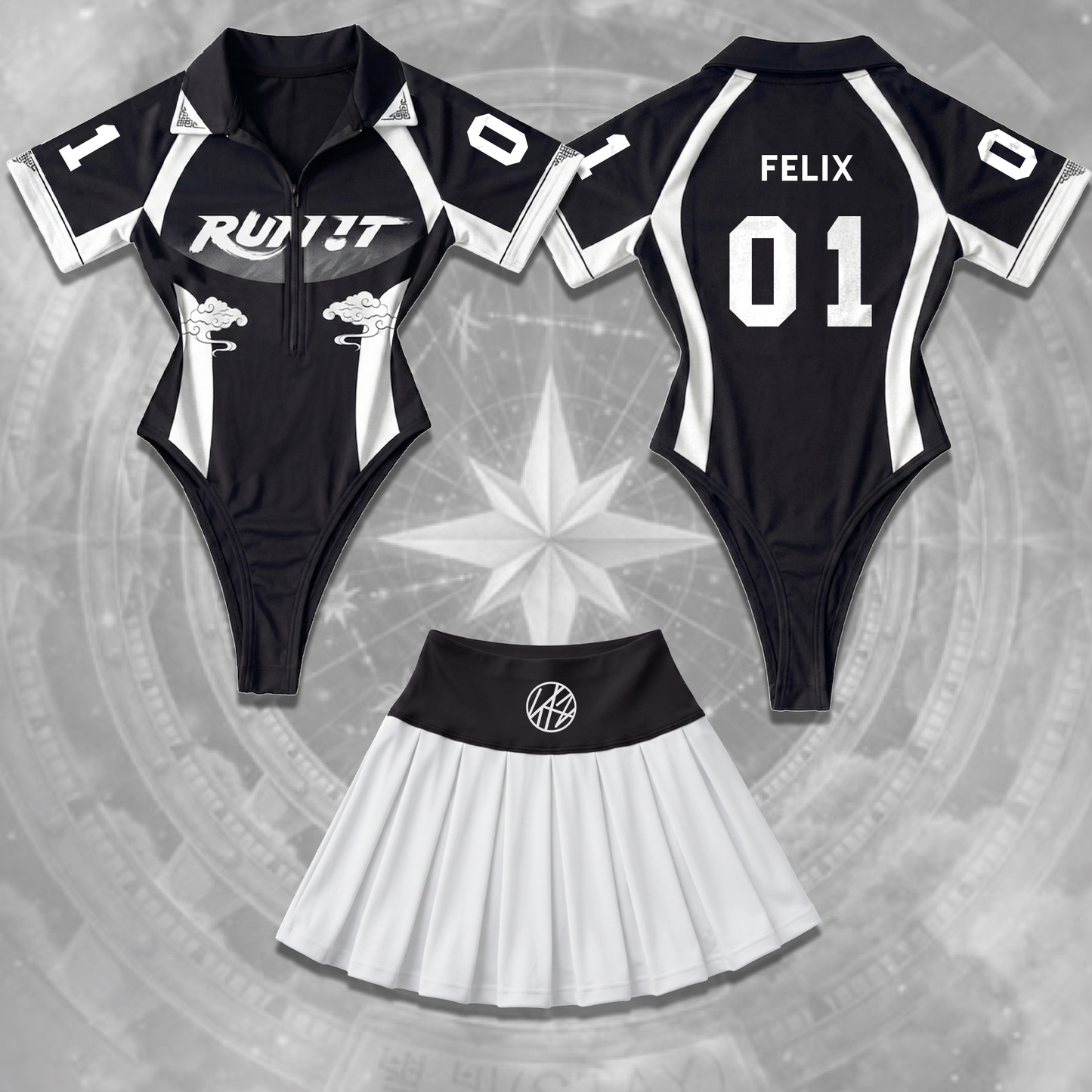 Epic Run It Stray Kids World Tour Full Jersey Bodysuit Set Gift For Stay