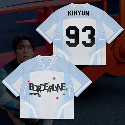 Kihyun Borderline Mini Album Monsta X Mix Mesh Jersey Gift For Fans