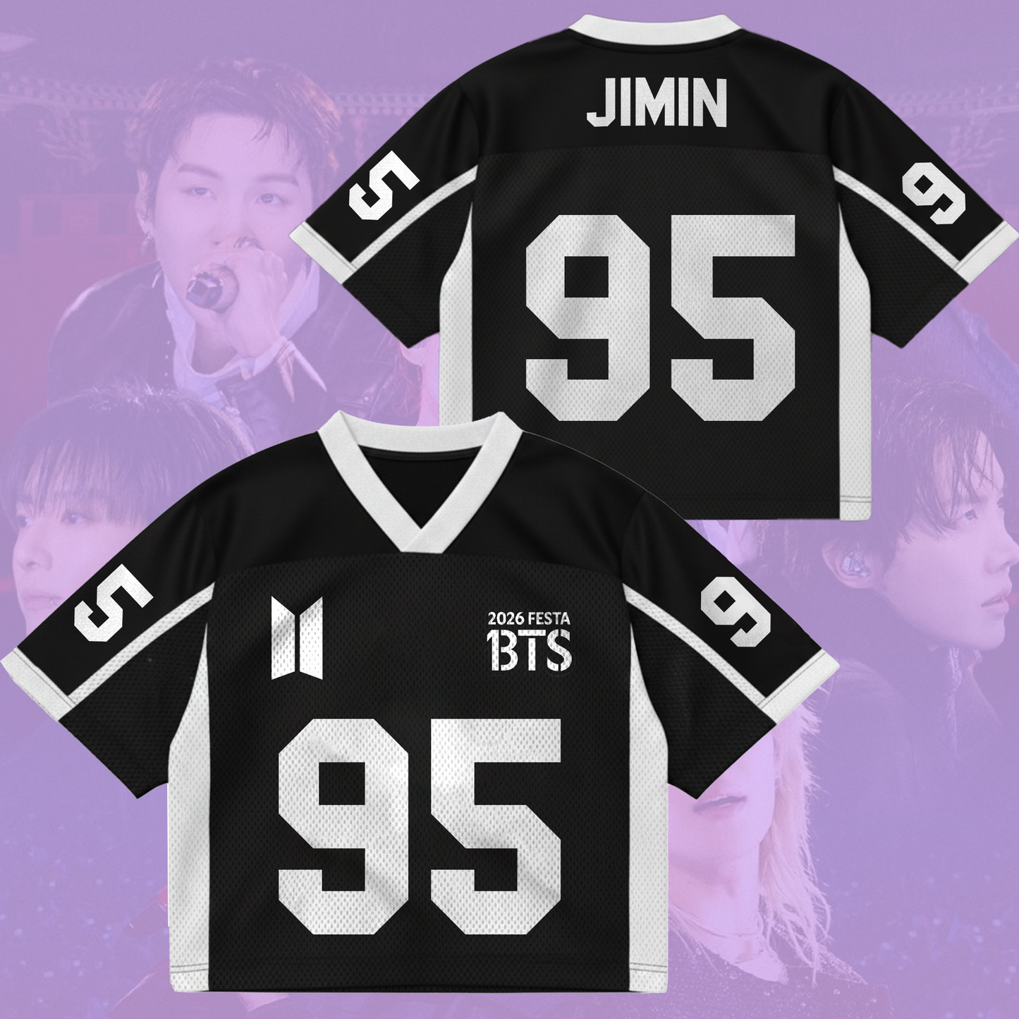 Prime Bts 2026 Festa Thirteen Years Arirang World Tour Mix Mesh Jersey