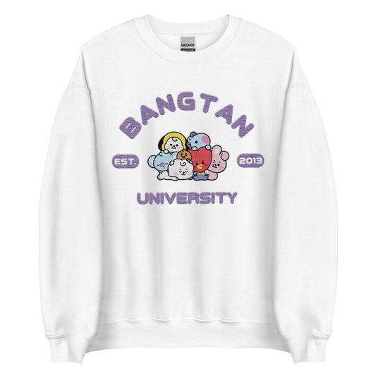 WAVESTEEᵀᴹ Bangtan University Embroidery Sweatshirt, Hoodie