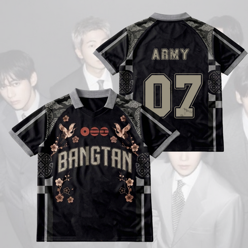 Floral BTS Arirang World Tour Winged Neck Baseball Shirt Gift For Fans