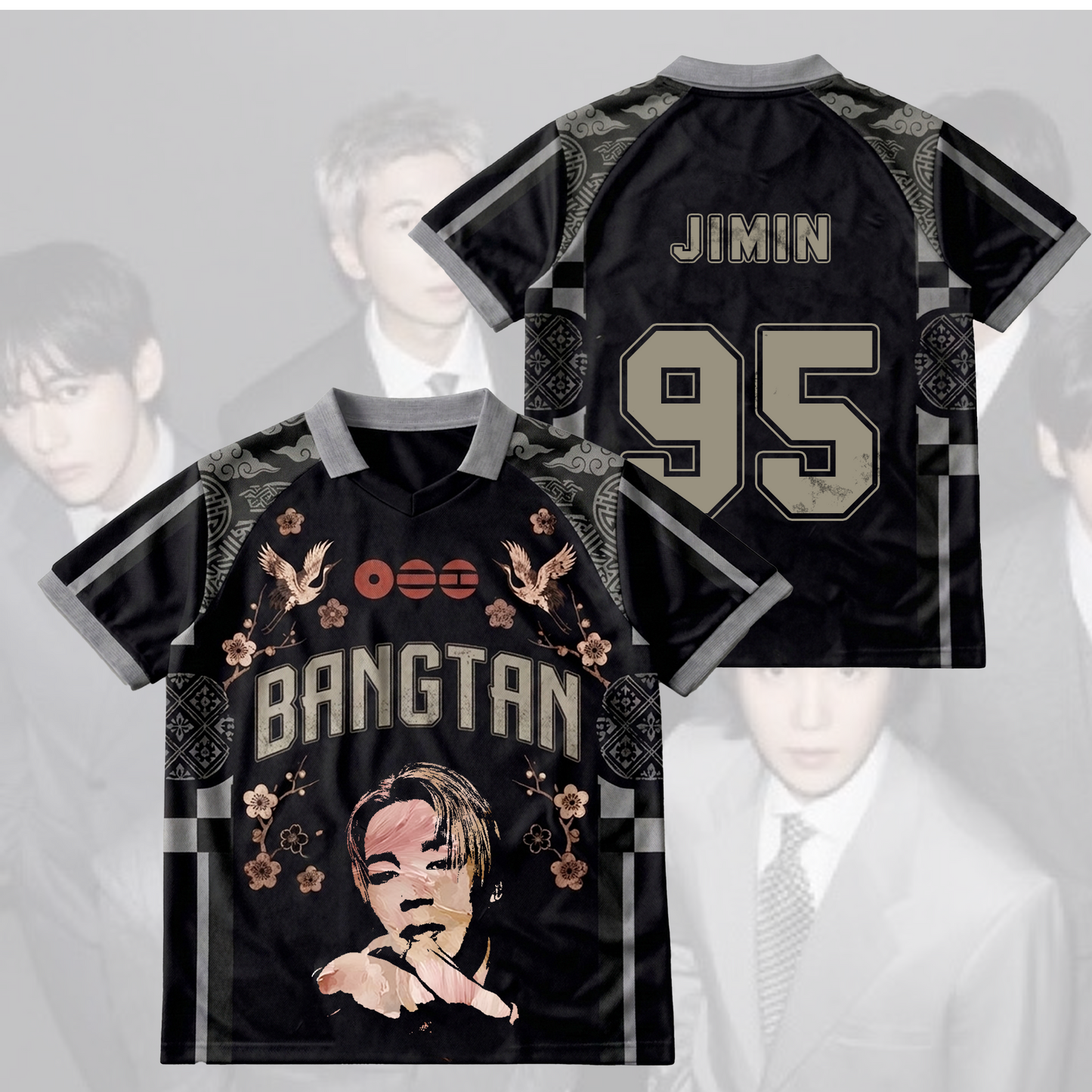 Floral BTS Arirang World Tour Winged Neck Baseball Shirt Gift For Fans