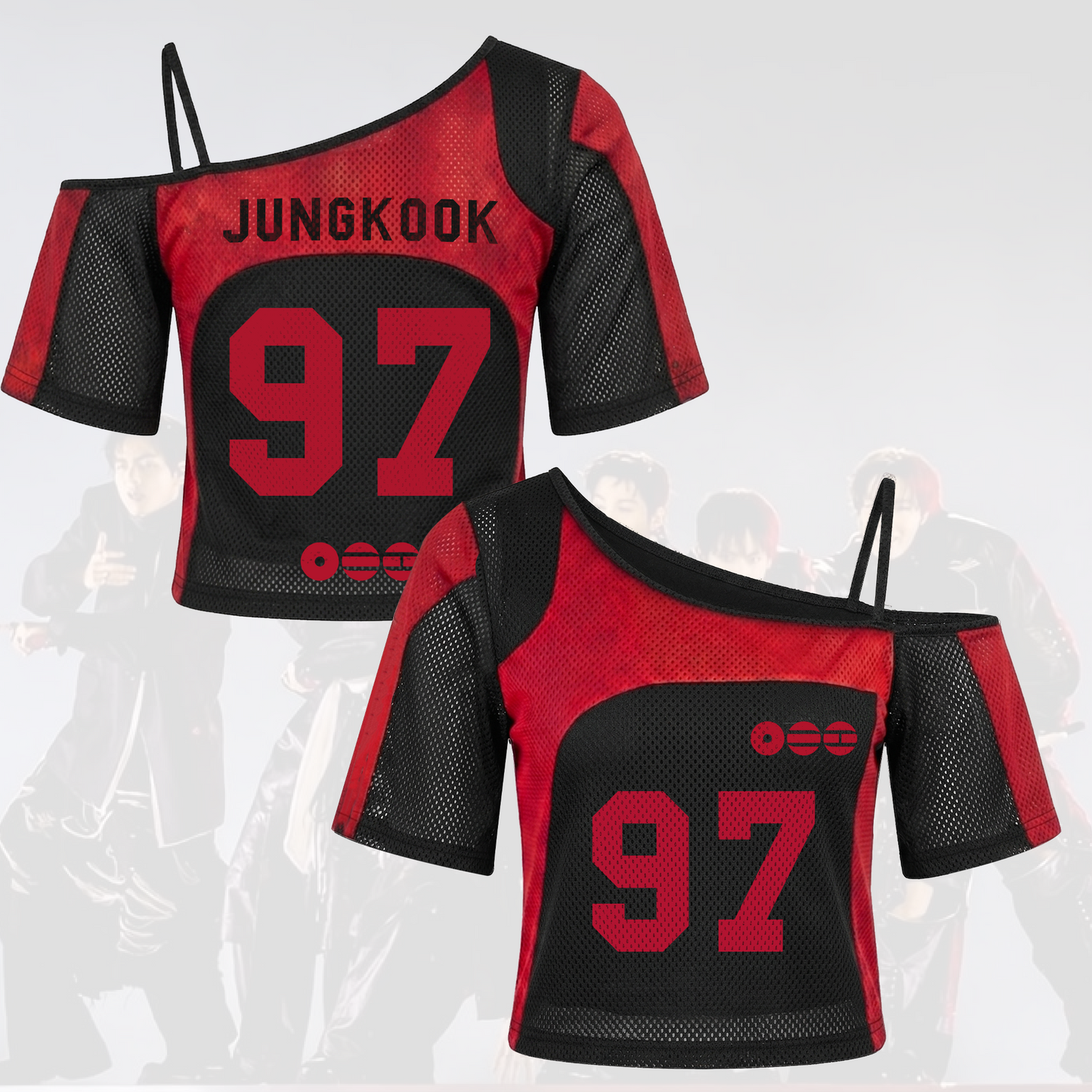BTS Arirang Tour Off Shoulder Mesh Sporty Chic Concert Outfit Gift For Fans