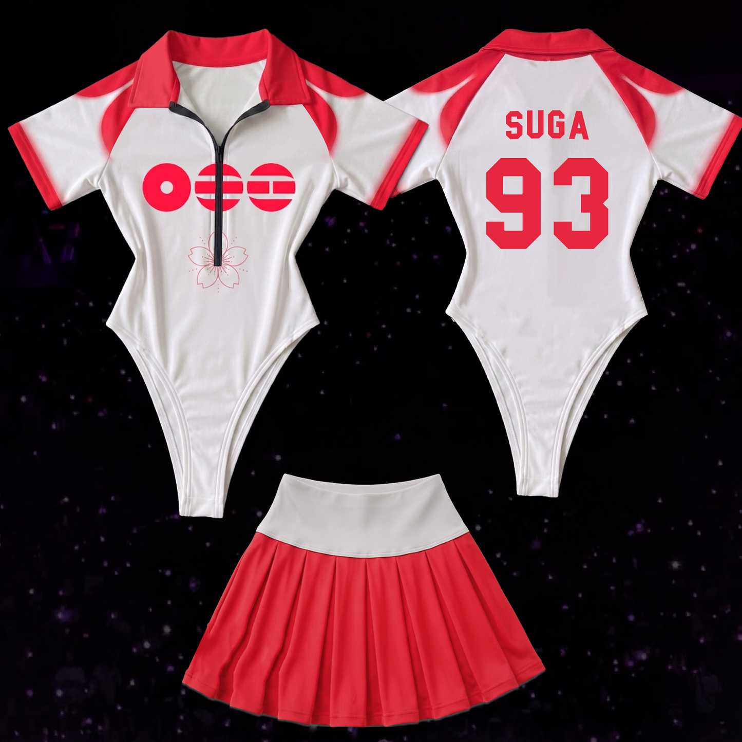Liberta Petal BTS World Tour Arirang Full Jersey Bodysuit Set Army Edition
