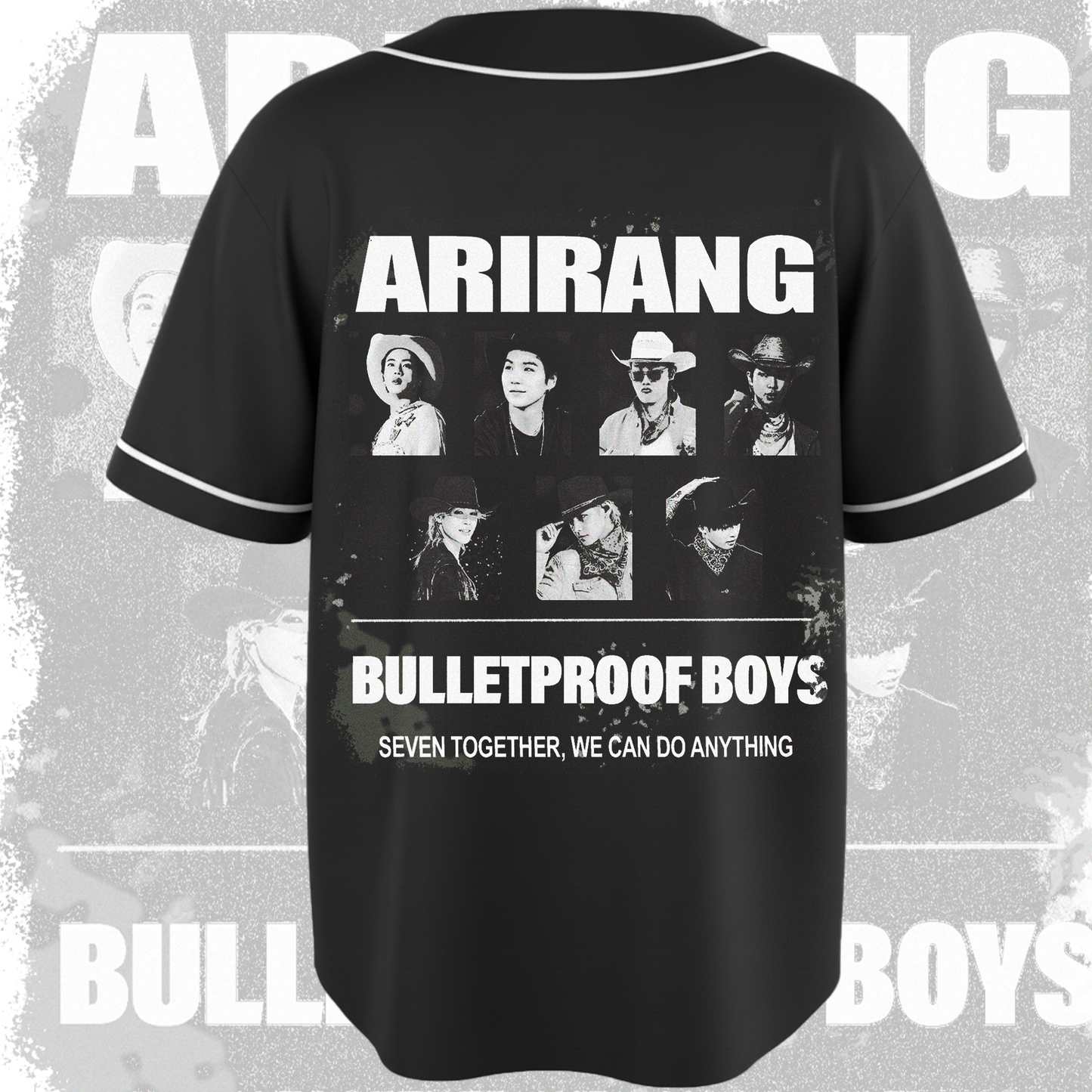 Cowboy BTS Arirang World Tour Baseball Jersey Fan Edition
