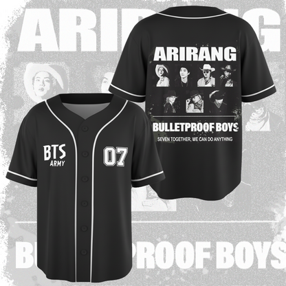Cowboy BTS Arirang World Tour Baseball Jersey Fan Edition