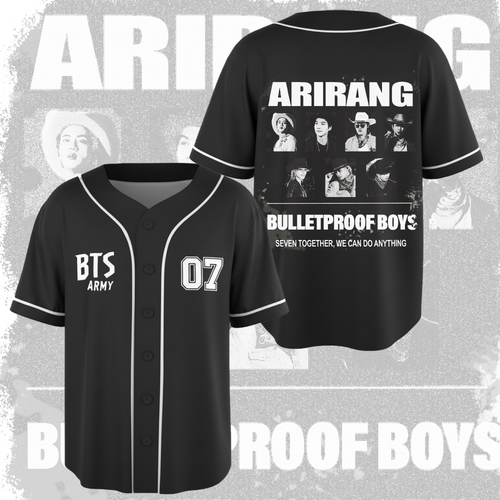 Cowboy BTS Arirang World Tour Baseball Jersey Fan Edition