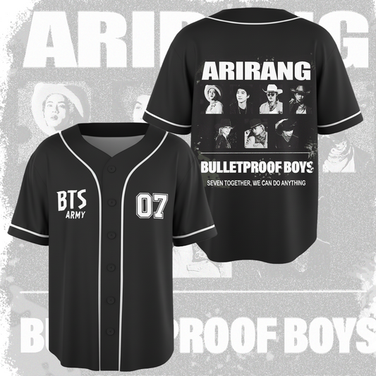 Cowboy BTS Arirang World Tour Baseball Jersey Fan Edition