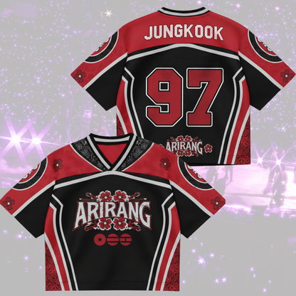 BTS Arirang World Tour Floral Mix Mesh Jersey Fan Edition