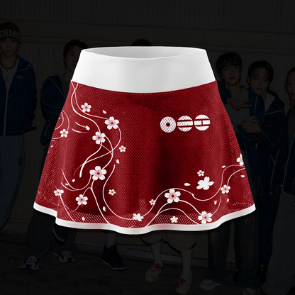 BTS ARIRANG Tour Crimson Red Cherry Blossom Off Shoulder Mesh Gift For Army