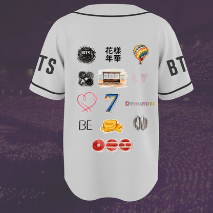 2026 Festa Bts 13 Eras Arirang World Tour Retro Baseball Jersey