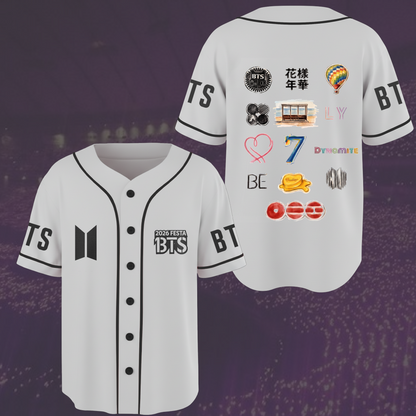 2026 Festa Bts 13 Eras Arirang World Tour Retro Baseball Jersey