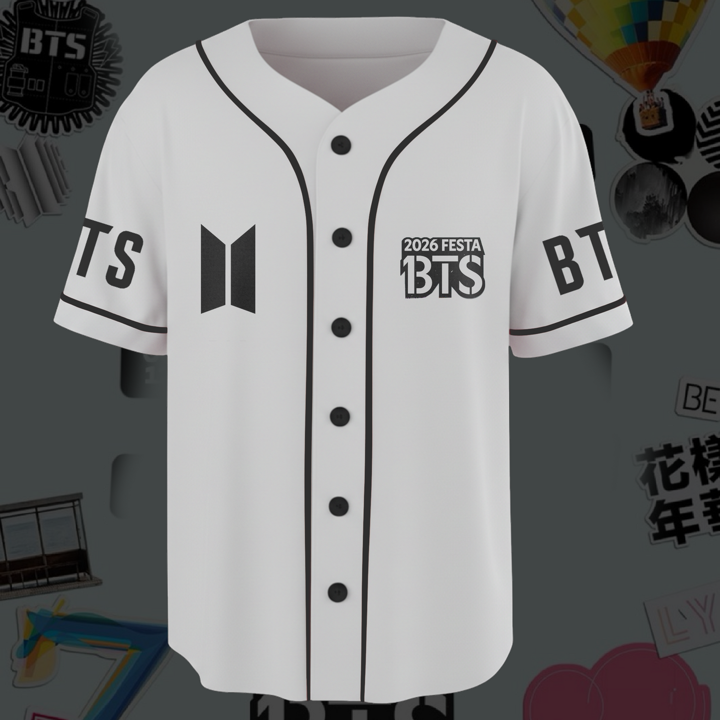 Bts 2026 Festa 13 Year Arirang World Tour Baseball Jersey