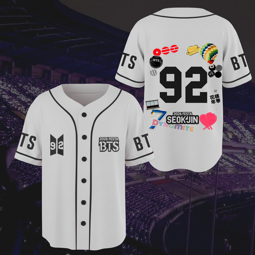 BTS Festa 2026 Happy Month 13 Years Baseball Jersey Fan Editon