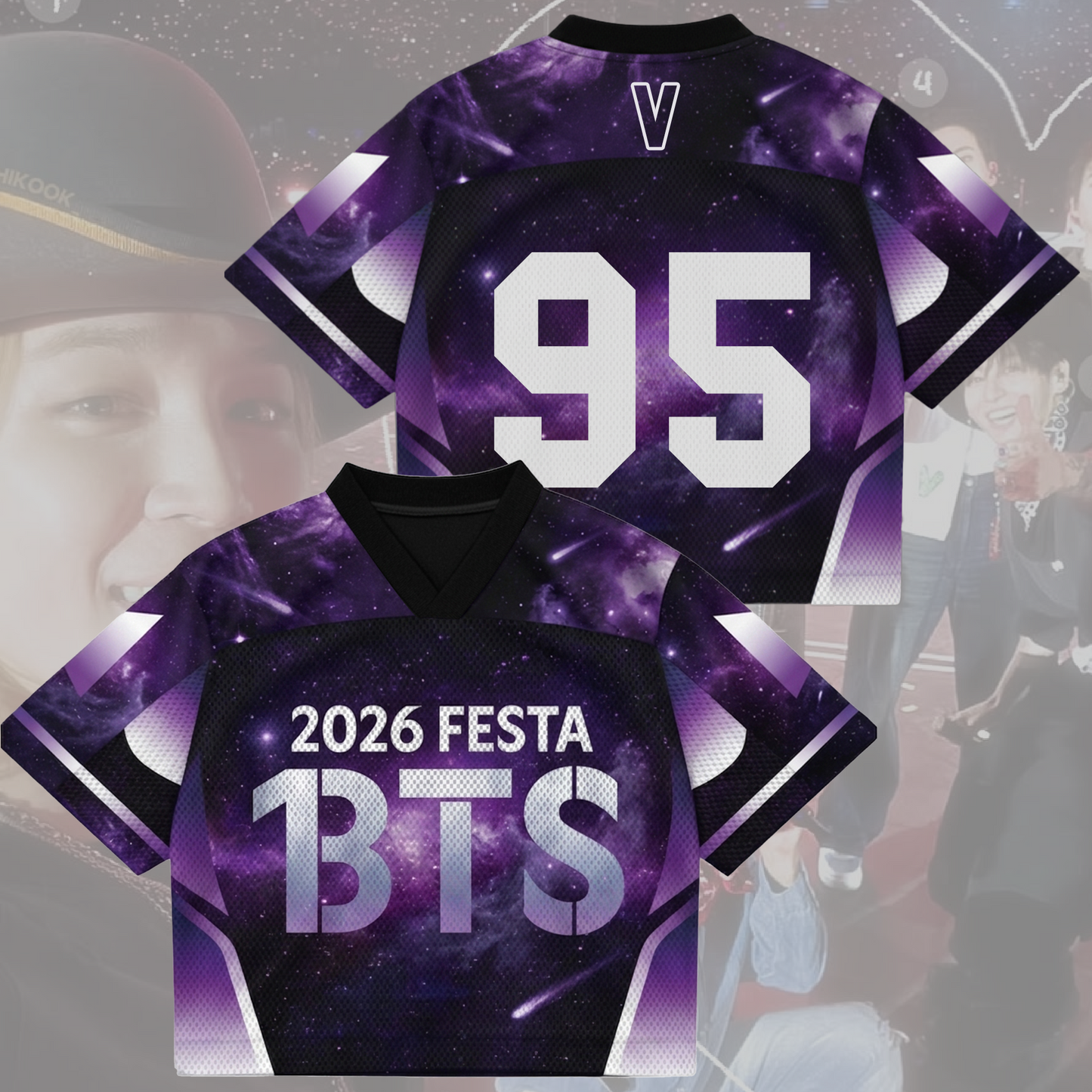 BTS Festa 2026 Concert Mix Mesh Jersey Fan Edition