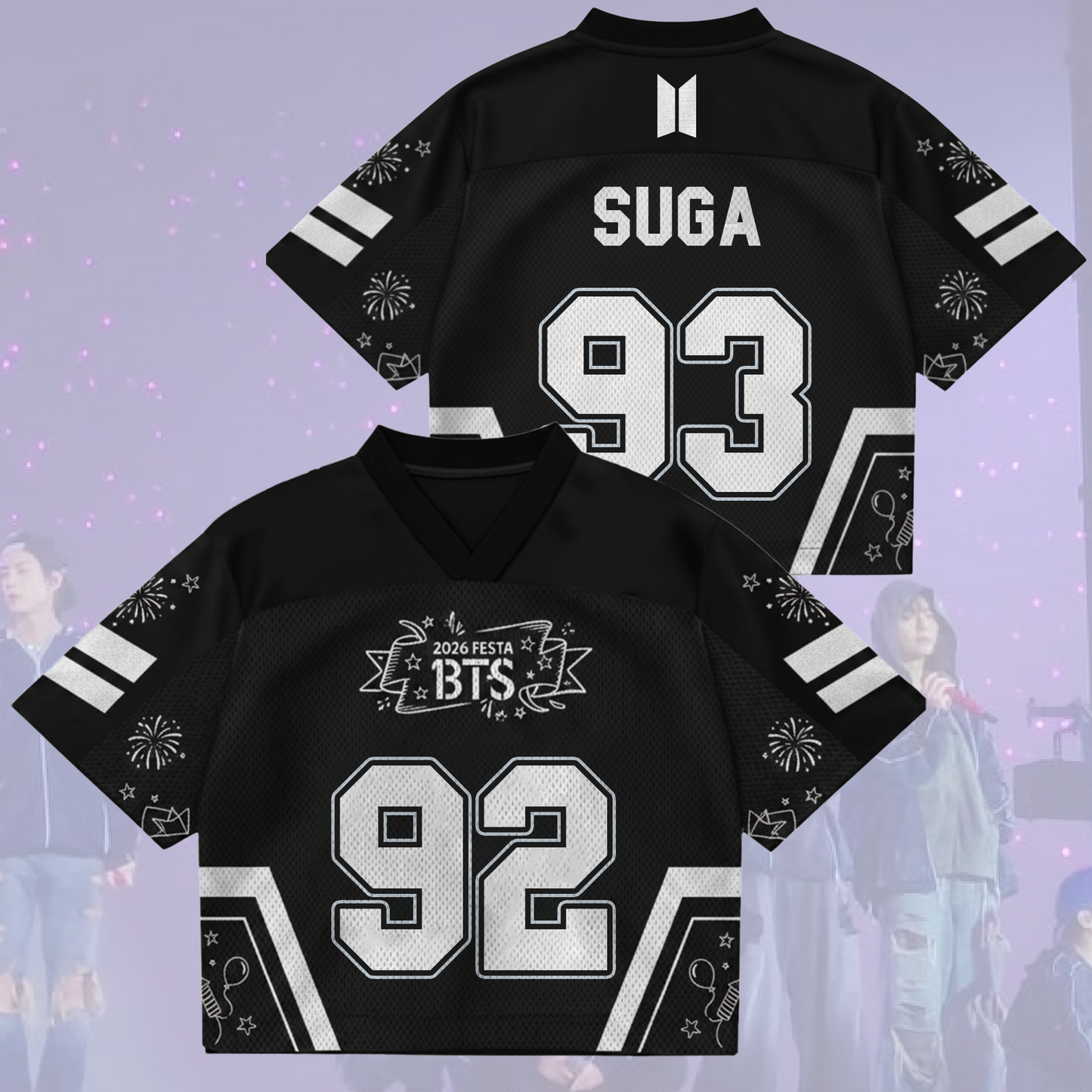 Ecstasy BTS Festa 13th Anniversary Happy Arirang Tour Mix Mesh Jersey