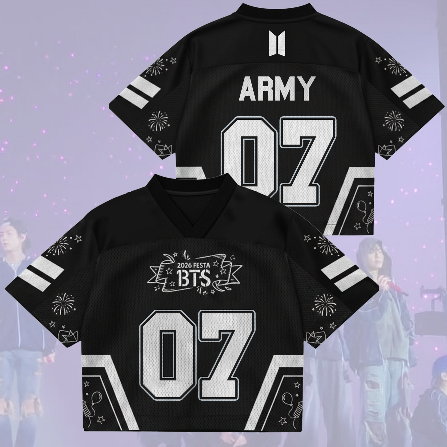 Ecstasy BTS Festa 13th Anniversary Happy Arirang Tour Mix Mesh Jersey