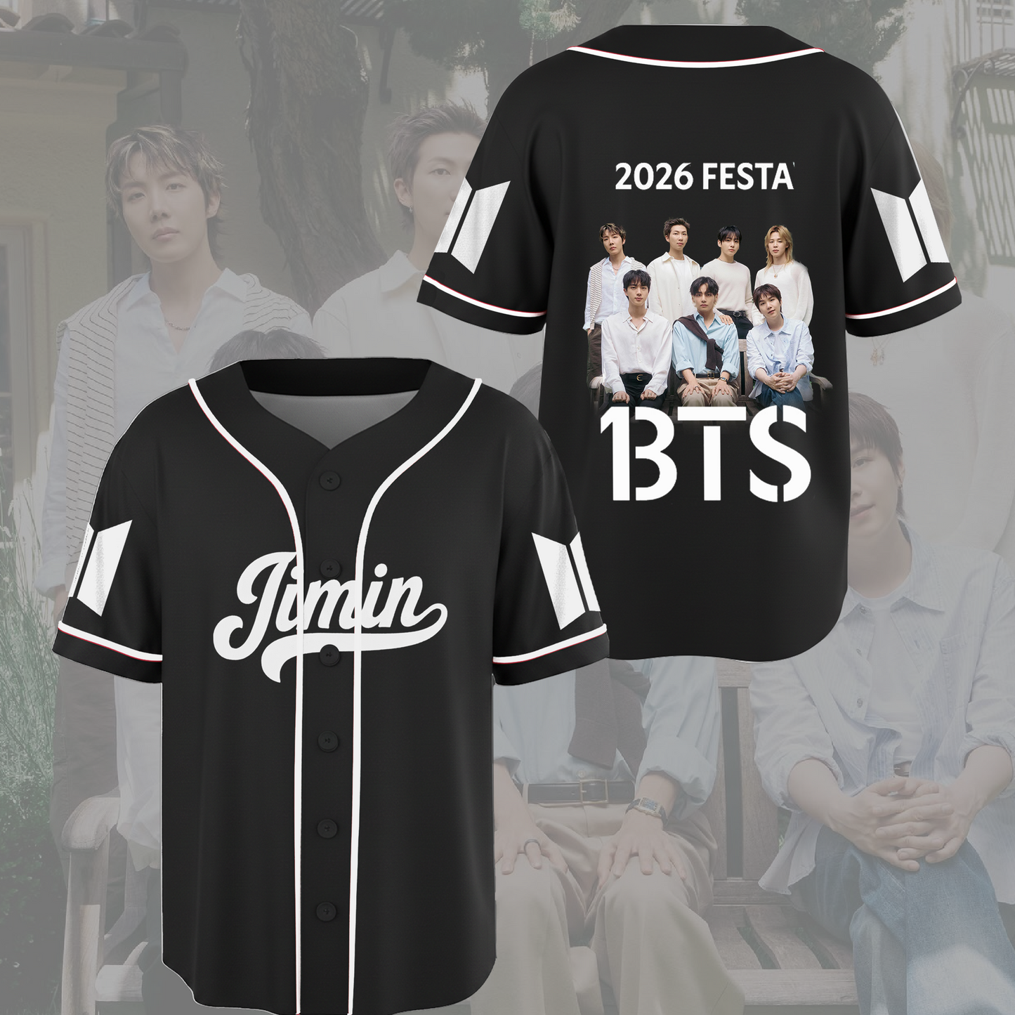 BTS Festa 13 Years Baseball Jersey Army Edition