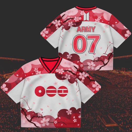 BTS Arirang Tour Jersey - Sakura Style Mix Mesh