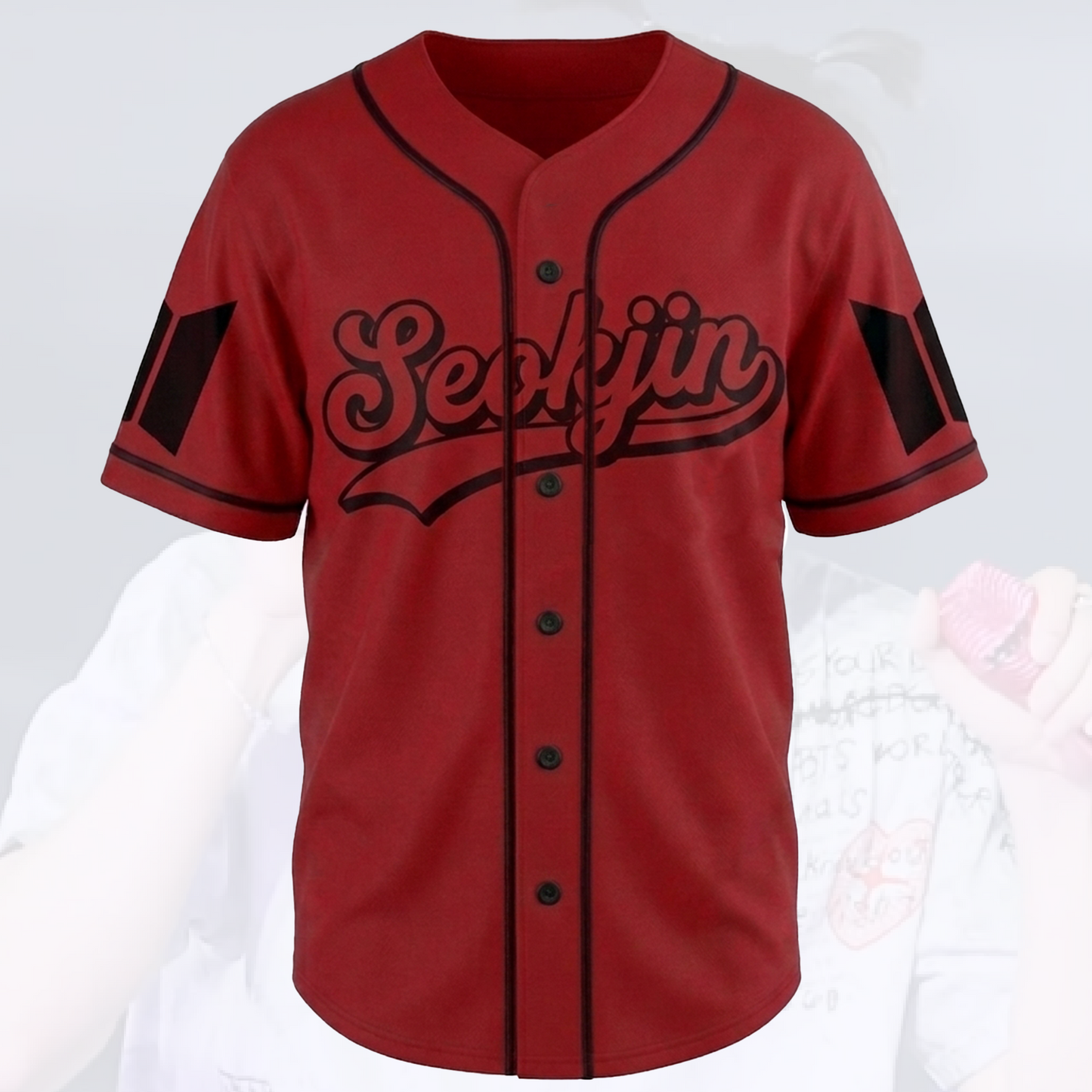 Arirang Spotlight Jin BTS World Tour Baseball Jersey Fan Edition