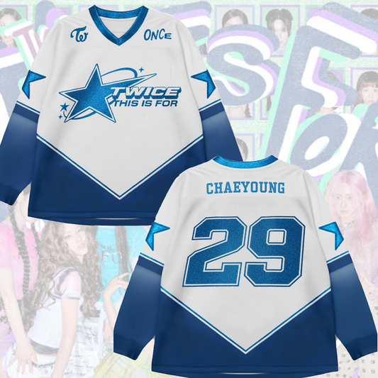 WAVESTEEᵀᴹ This Is For 2 Twice World Tour 2 Mesh Splicing Long Sleeved