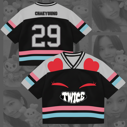 Kawai Lovely Twice This Is For Tour Cosplay Mix Mesh Jersey Gift For Fans
