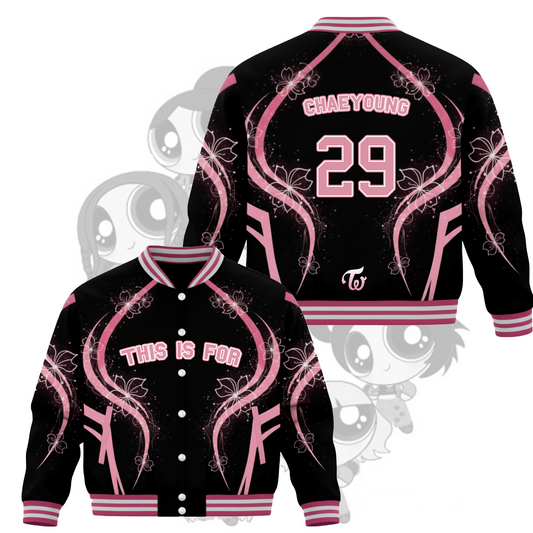 WAVESTEEᵀᴹ Twice Era The Pink Vision This is For Tour Baseball Jacket
