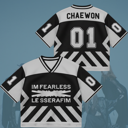 Le Sserafim Im Fearless Mixed Mesh Jersey Gift For Fans