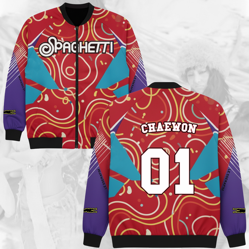 WAVESTEEᵀᴹ  Spaghetti Album Colorfull Ver Bomber Jacket