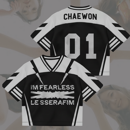 Le Sserafim Im Fearless New Album Mixed Mesh Jersey