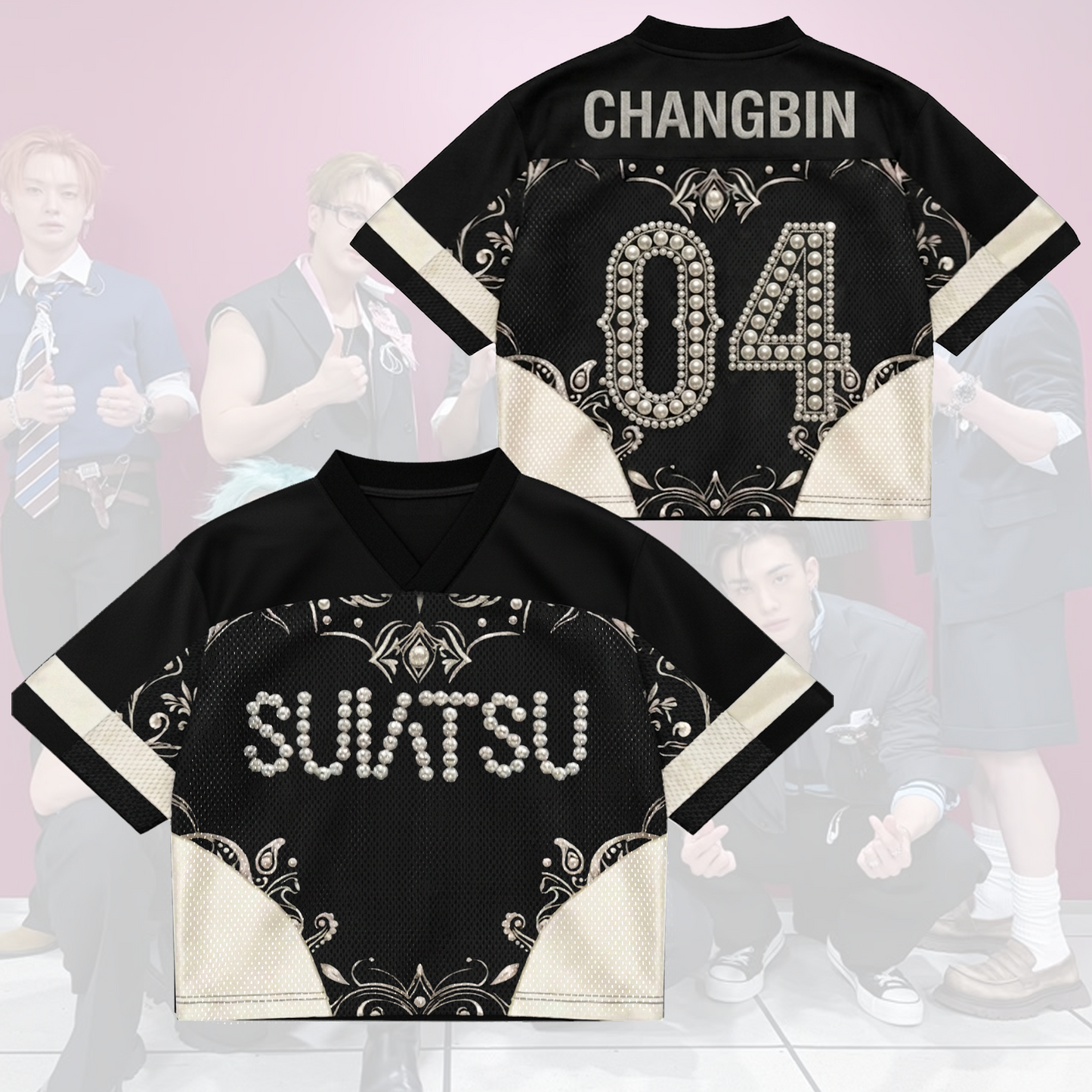 SUIATSU Album Stray Kids Come Back Mixed Mesh Jersey Run It Tour Fan Edition