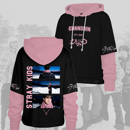 Stray Kids New Trend Do It Snow Season Movie Shortstop Hoodie Gifts