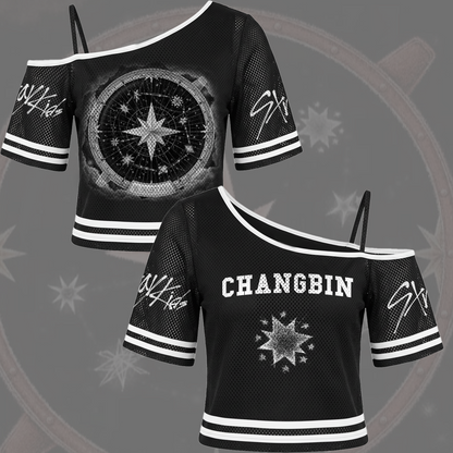 Stray Kids Stay Single Off Shoulder Mesh Gift For Fans