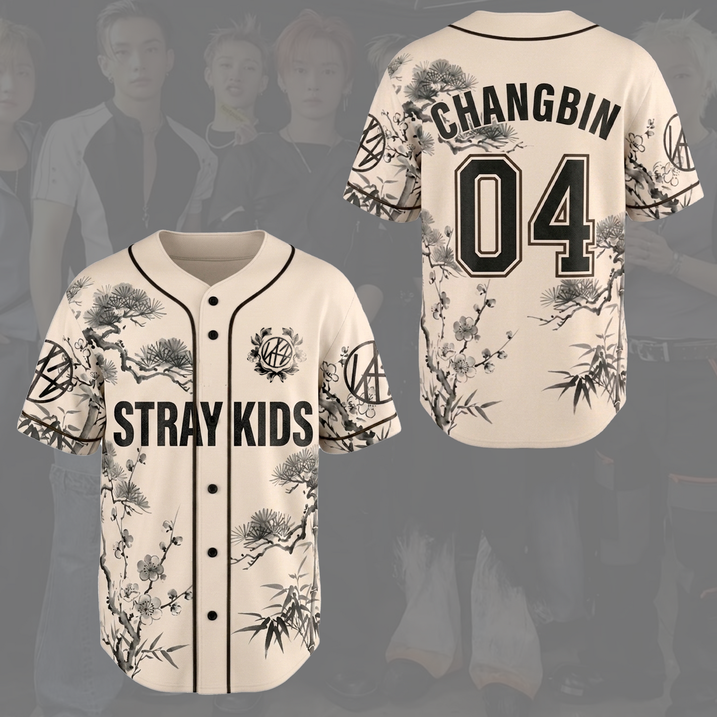 Graceful Stray Kids STAY Art Baseball Jersey SKZ Run It Gift for Fan