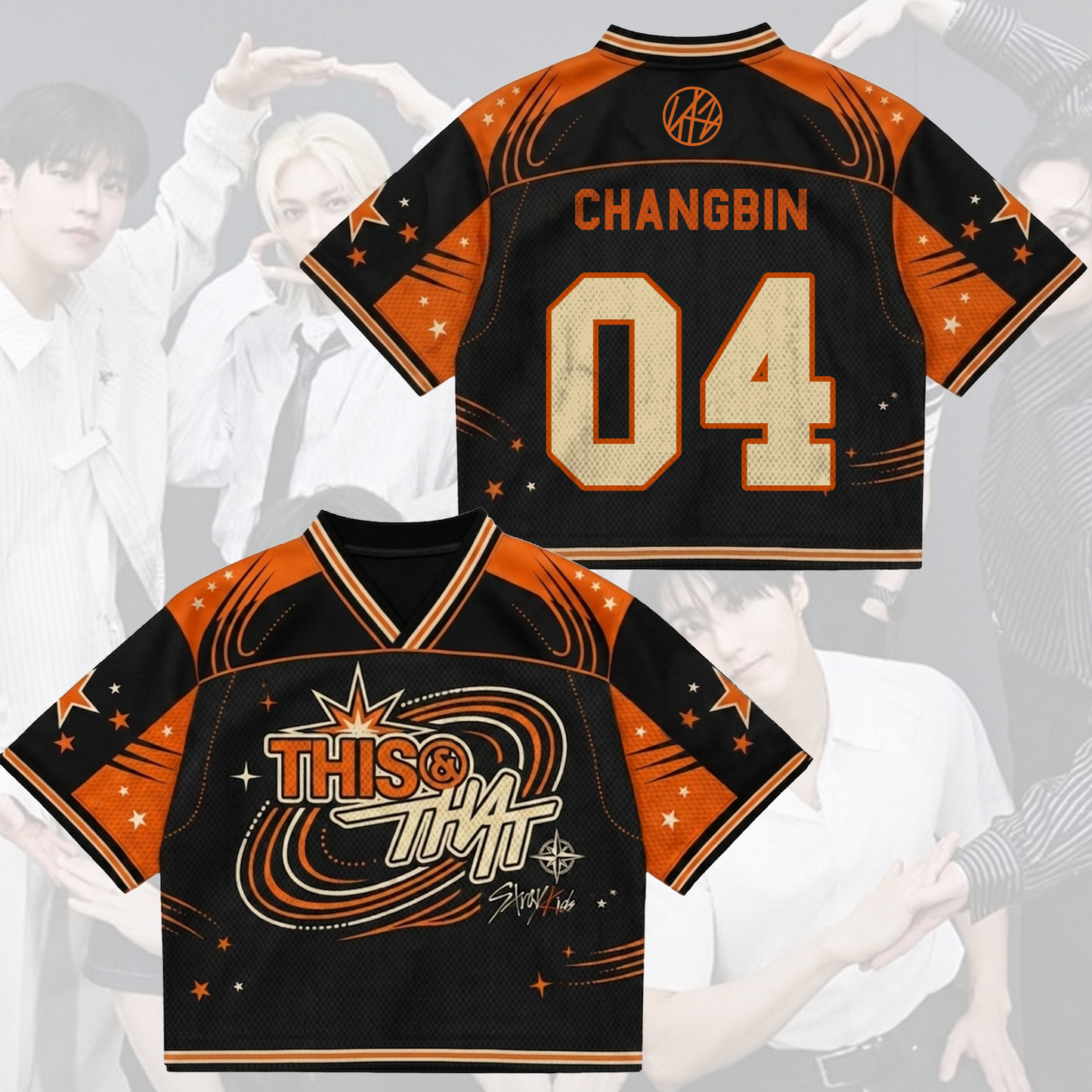 Cosmic Stray Kids This That Mixed Mesh Jersey Cool Gift for Fans