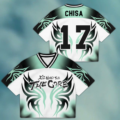 Electrifying XG The Core  World Tour Mixed Mesh Jersey Gift For Alphaz